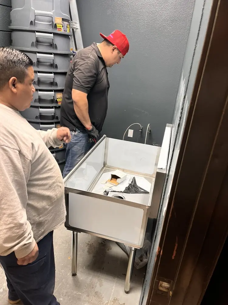 Commercial plumbing and sink installation in Pensacola